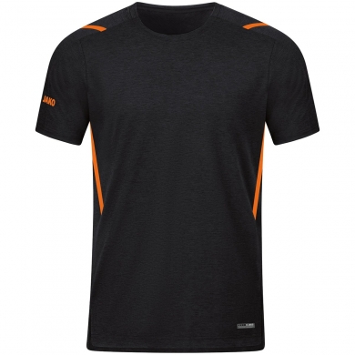 JAKO Sport-Tshirt Challenge - Polyester-Stretch-Jersey schwarz/orange Jungen